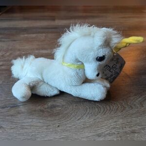 NWT Vintage 1978 Dakin White Utopia Unicorn Plush Laying Stuffed Animal Toy